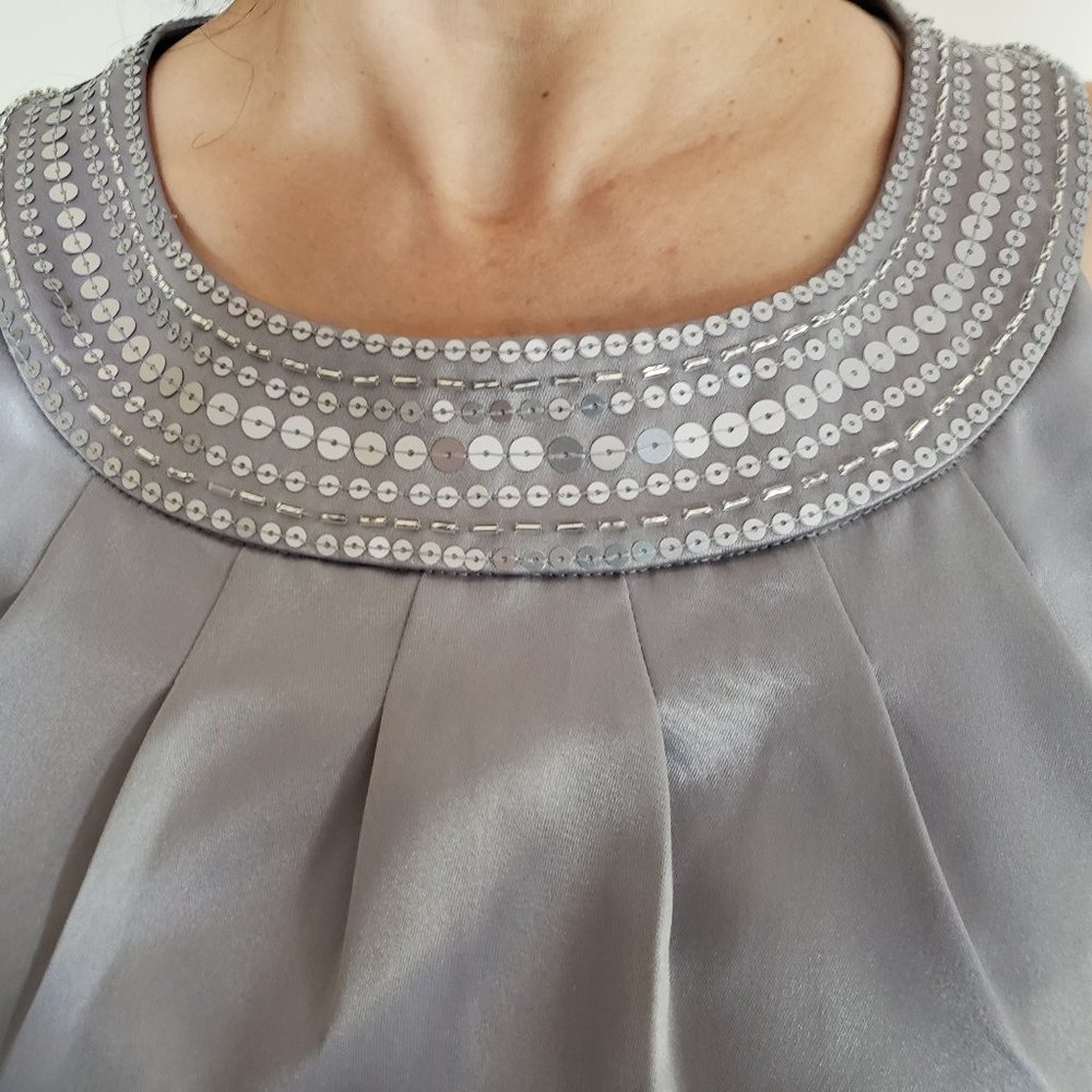 Loft Sheath Sequined Dress